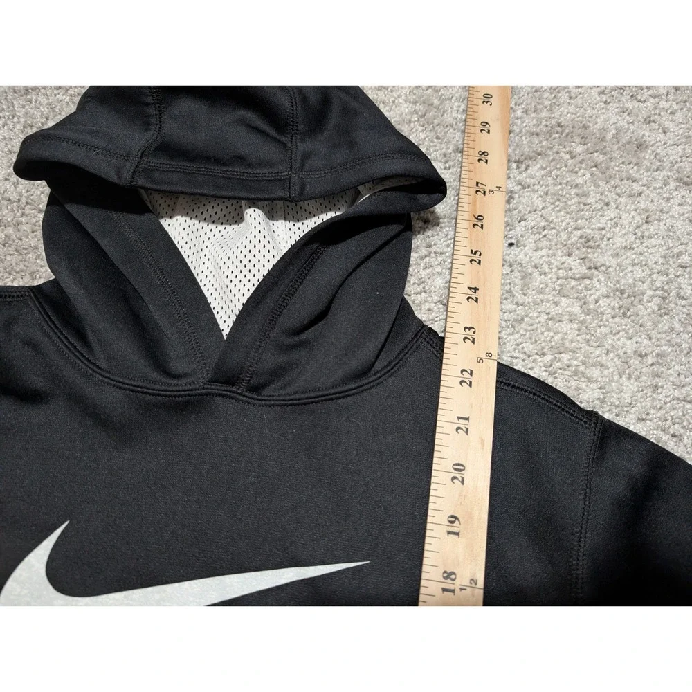 Nike Therma Fit Hoodie‎ Black Pullover Long Sleeve Kids Size L